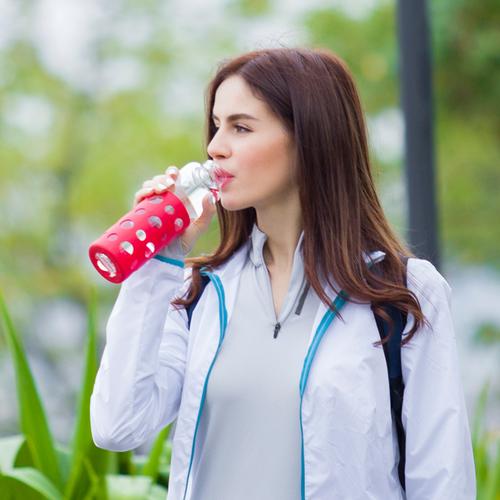 mochic摩西创意玻璃杯定制户外手提玻璃水瓶礼品杯子厂家直销