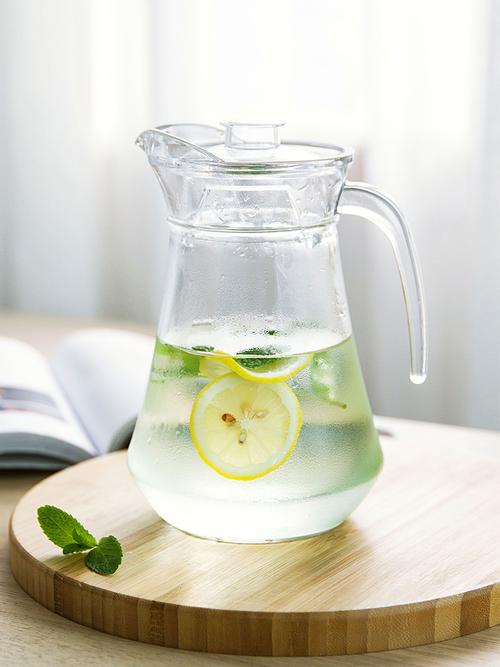居家家玻璃凉水壶耐高温茶壶家用大容量水杯凉白开冷水壶凉水瓶